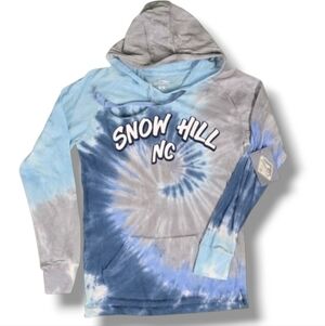 OHIOPYLE | 100% COTTON HOODED TYE DYED LIGHTWEIGHT LONG SLEEVE SHIRT w\ POCKET